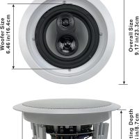 Acoustic Audio CS-IC63 in Ceiling 6.5" Home Theater 5 Speaker Set 3 Way 1500 Watt CS-IC63-5S - Image 2