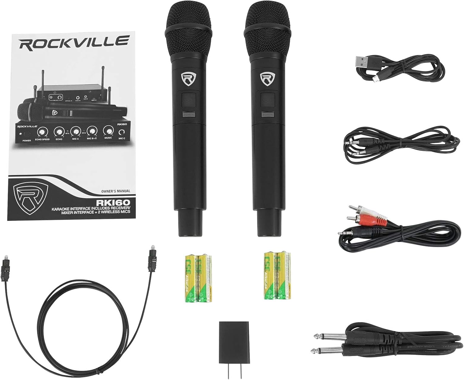 Rockville Hybrid Home Theater Karaoke Machine System w/8" Sub+(2) Wireless Mics - Image 7