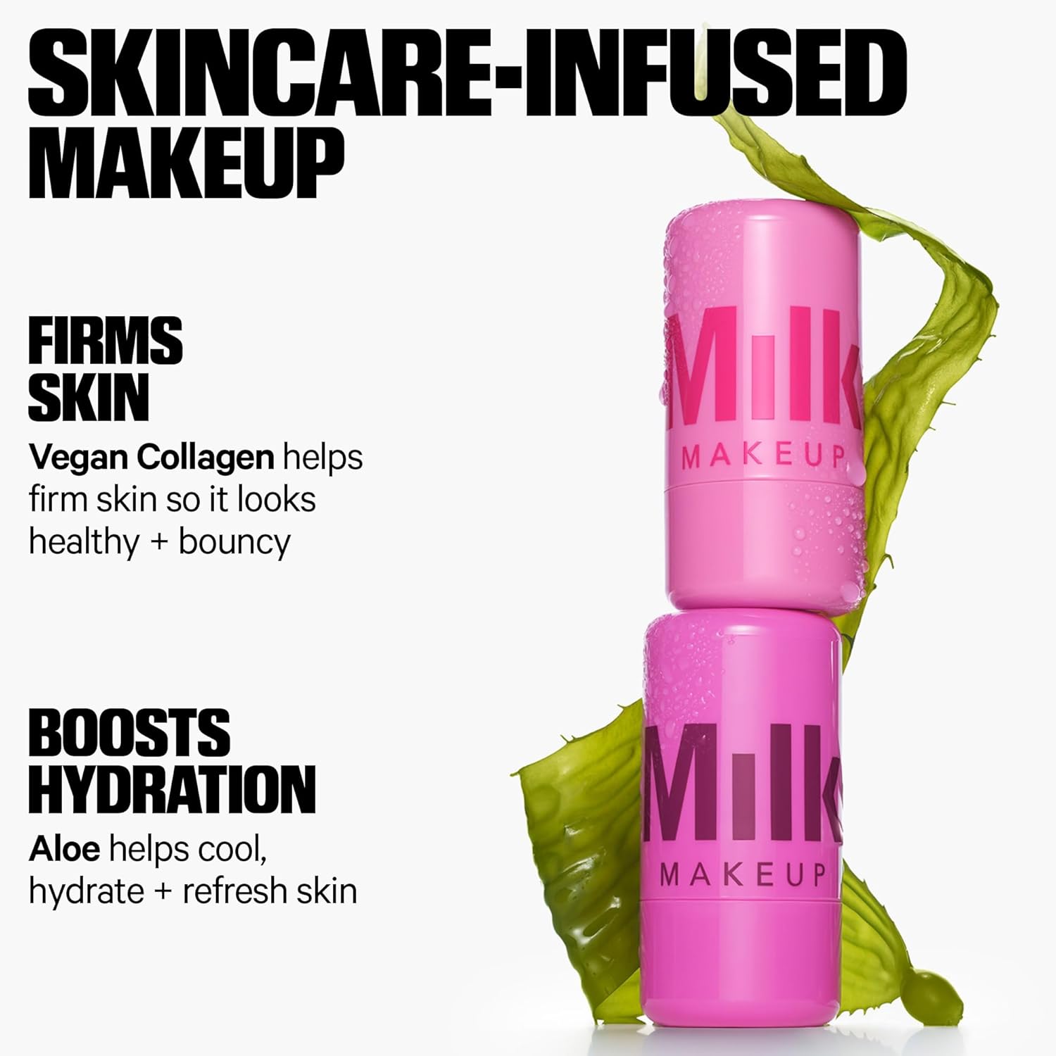 Milk Makeup Cooling Water Jelly Tint – Sheer Lip + Cheek Stain with Vegan Collagen, Seawater + Aloe – Hydrating, Long-Lasting, Buildable Lip Tint + Blush - Image 2