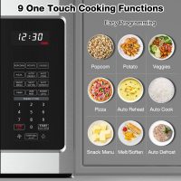 30" Over the Range Microwave Oven, ThermoMate 1.9 Cu. Ft. Capacity Microwave Over the Stove with One Touch, 1000 Cooking Watts, 400 CFM, 11 Power Levels, Sensor Cooking, LED Lighting, Stainless Steel - Image 2