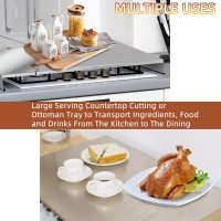 Stainless Steel Gas Stove Top Cover, Noodle Board Cooktop Cover, Kitchen Organizer for Gas and Electric Stove Range Expanding Kitchen Space, Large Size 36"x 23.6"x3", Sliver - Image 5