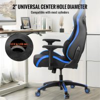 VEVOR Office Chair Base Replacement, 28", 2500 lbs Static Load, Heavy Duty Universal Computer Desk Chair Stool Base Part with 5 Casters and Reinforced Legs, Desk Chair Base Replacement, Black + Blue - Image 5