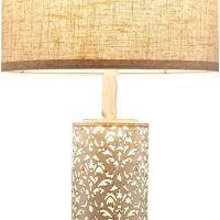 26" Farmhouse Table Lamp Dual Light, 3-Way Dimmable Touch Lamps, Rustic Nightstand Bedside Lamps with 2 USB Ports + AC Outlet, Modern Nightlight for Living Room Bedroom and Nightstand - Image 8