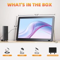 14 Inch Portable TV, Small 1080P Television with Speakers, ATSC Tuner with Antenna, HDMI/USB/AV Inputs, Battery Powered TV for Camping, Car, RV, Travel, Home - Image 7