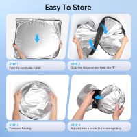 KUST Windshield Sun Shade for Honda HR-V 2016 2017 2018 2019 2020 2021 2022 HRV Accessories Sunshades Window Sun Visors Foldable Blocks UV Rays Keep Cars Cooler - Image 6