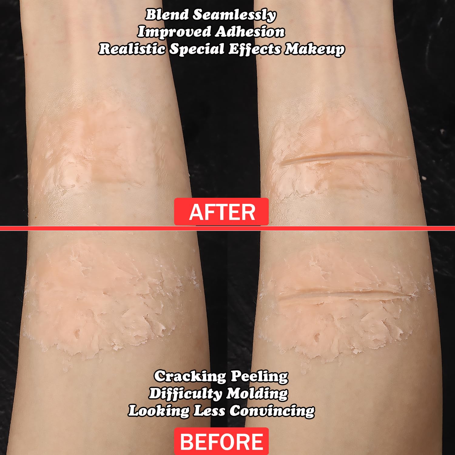 BOBISUKA Scar Wax Extension Oil for Professional SFX & Halloween Makeup - Non-Sticky, Smooth Finish - 0.17OZ - Image 4