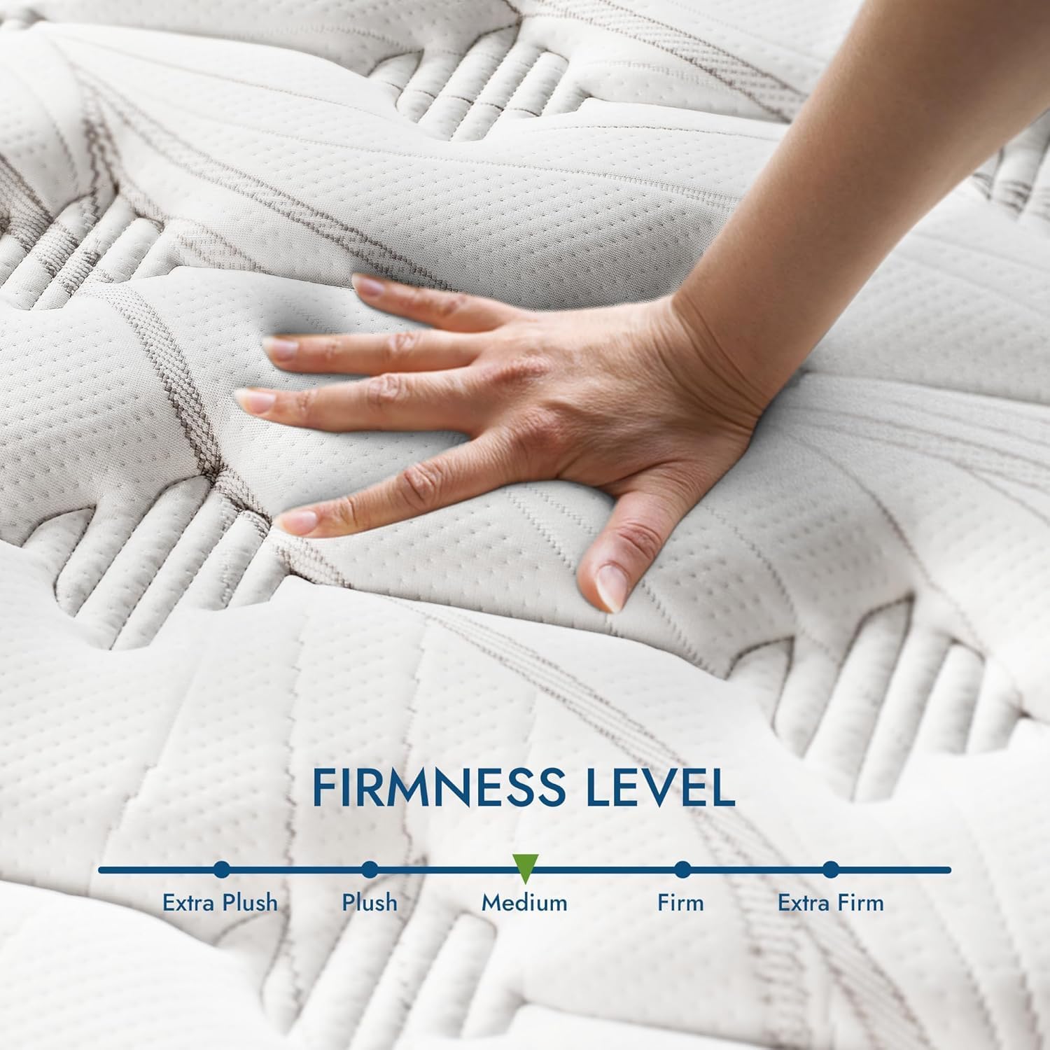 12'' Queen Mattress, Queen Size Mattress in a Box, Modern New Diamond Innerspring Hybrid and Cooling Gel Memory Foam Mattresses, Pressure Relief & Motion Isolation, RV Medium Firm Matress (12'') - Image 8