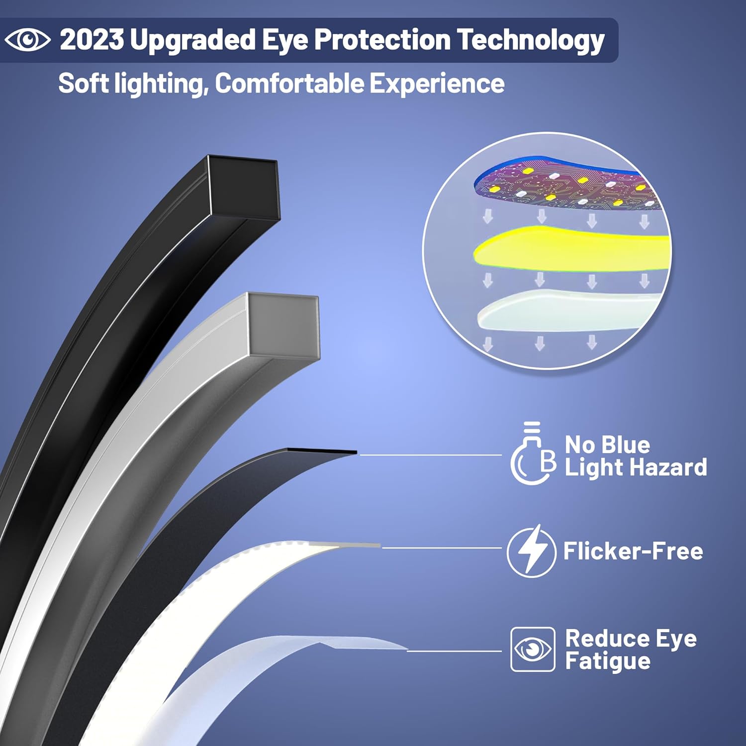 Dimmable LED Lamps for Living Room with 3 Color Temperatures, Ultra Bright 2000LM Arc Floor Lamps, Modern Standing Tall Lamp with Remote Control Reading Floor Lamp for Bedroom Office Classroom - Image 6