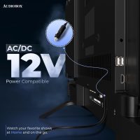 Audiobox 32-Inch Smart TV with Built-in DVD Player, Bluetooth Remote Control, HD LED, 12V AC/DC Compatible - Perfect for RVs, Movies, Gaming, Travel & Home Entertainment, HDMI & USB Ports - Image 3