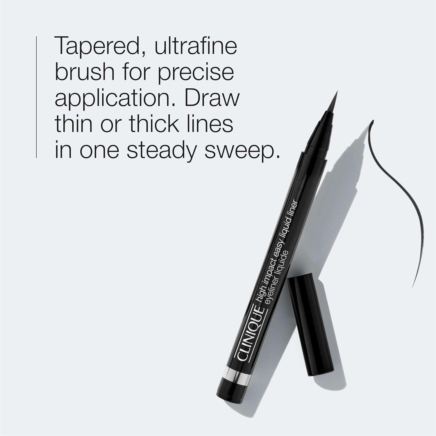 Clinique High Impact Easy Liquid Eyeliner | Waterproof, Long Lasting, Smudge Resistant + Safe For Sensitive Eyes - Image 3