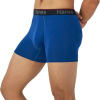 Hanes Total Support Pouch Men's Boxer Brief Underwear, Anti-Chafing, Moisture-Wicking Odor Control, 3-Pack (Reg or Long Leg) - Image 4