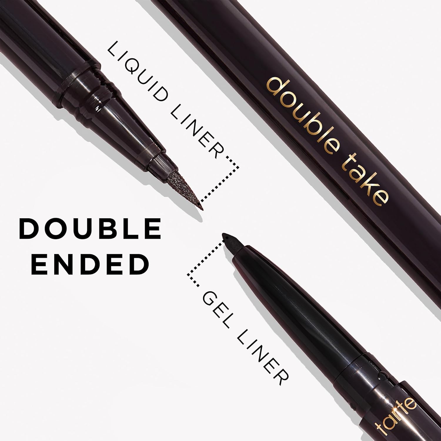 tarte double take eyeliner – 2-in-1 Pencil Eyeliner for Bold All-Day Wear, Waterproof, Easy to Apply, Vegan, Cruelty-Free - Image 3