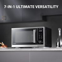 TOSHIBA Countertop Microwave Oven Air Fryer Combo, Inverter, Convection, Broil, Speedy Combi, Even Defrost, Humidity Sensor, Mute Function, 27 Auto Menus, 1.0 cu.ft, 1000W, Stainless Steel - Image 9