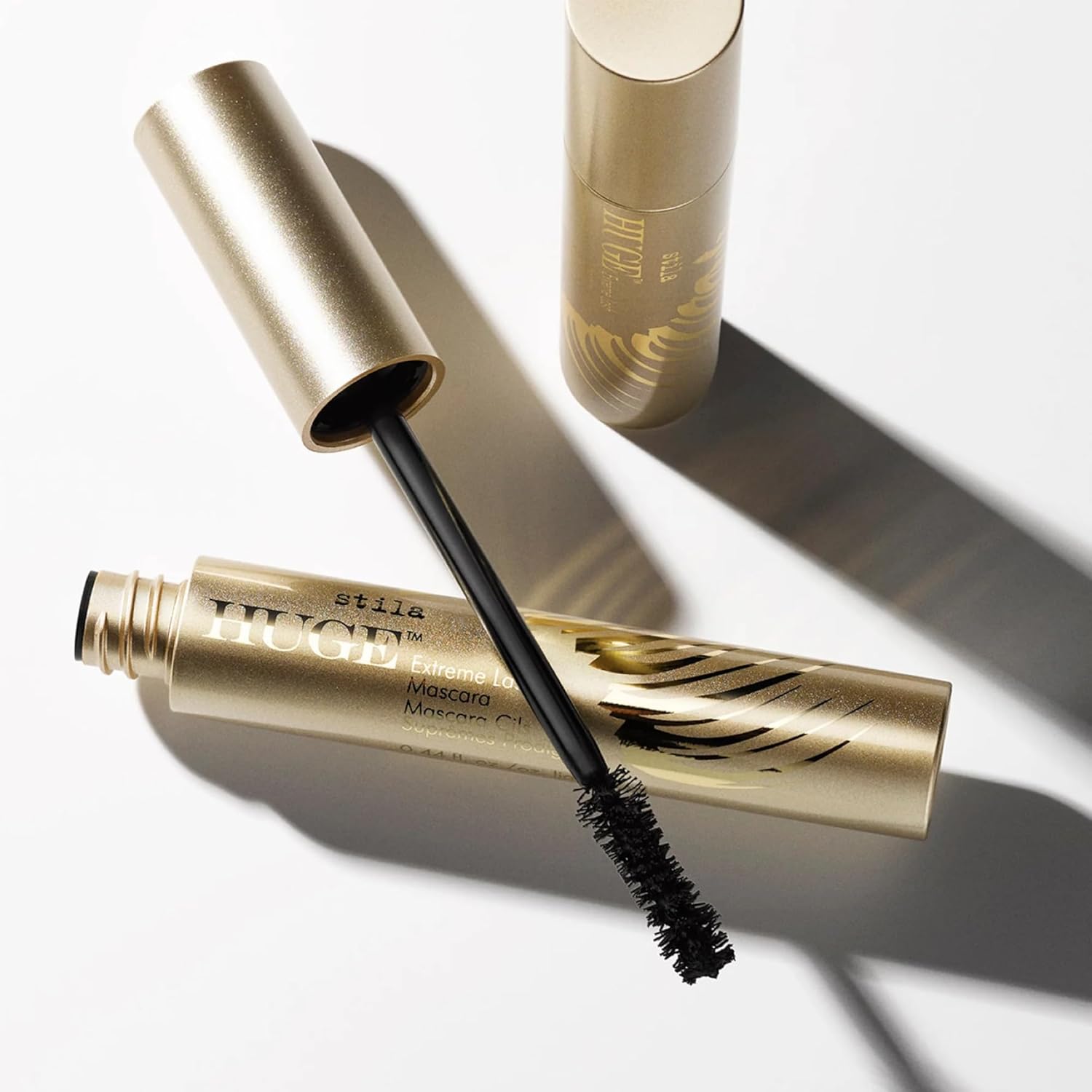 stila HUGE Extreme Lash Mascara, Intense Black | Volume, Full Length, Curl, Lift, No Clump, Crunch or Smudge | Lightweight, Long-Lasting Buildable Eye Makeup Formula | 0.44 Fl. Oz. - Image 6