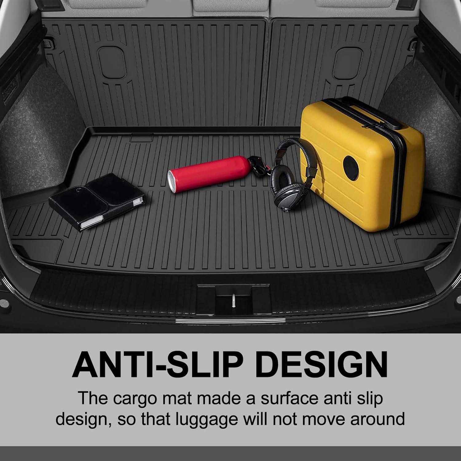 Floor Mats & Cargo Liner & Backrest Mat Custom Fit for Honda HRV 2026 2025 2024 2023 (Include Hybrid) and Acura ADX 2025: All Weather TPE Floor Mats for HR-V Floor Liner Accessories - Image 8