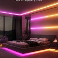 Govee RGBIC LED Strip Lights 32.8ft with Covers, Smart Lights Work with Alexa and Google Assistant, LED Diffuser Channel with LED Lights for Bedroom, Skirting Lines, Studio, Cabinet - Image 8