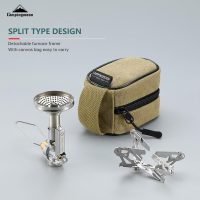 CAMPINGMOON Canister Top Stove Portable Compact Foldable w/Micro Regulator w/4Flex w/igniter XD-2F (Silver) - Image 6