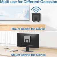Adjustable Wall Mount for Cable Box | Router Mount | Modem Mounts, Cable Box Mount Behind TV for Streaming Media, DVD Players and More Small or Narrow Devices Shelf - Image 4
