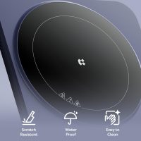 CIARRA CATIH1A-M Portable Induction Cooktop, Slim Single Electric Countertop Burner with Sensor Touch and Digital time, Blue - Image 3