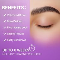 At Home Brow Lamination Kit - DIY Eyebrow Lamination Kit Professional Eye Brow Perm Kit Instant DIY Eyebrow Lift Kit for Fuller Thicker Brows Lasts For Upto 8 Weeks - Image 6