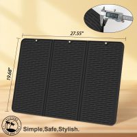 Stove Top Cover for Electric Stove - Foldable Glass Top Stove Cover Protector,Ceramic Flat Top Stove Cover, Induction Cooktop Protector, Oven Cover, 28" x 20" Dish Drying Mat (Black) - Image 2