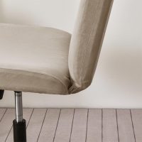 Criss Cross Chair Slipcover,Armless Office Chair Covers, Mid Back Wide Seat Computer Task Vanity Accent Chair Covers for Home Office (Khaki,Standard) - Image 4