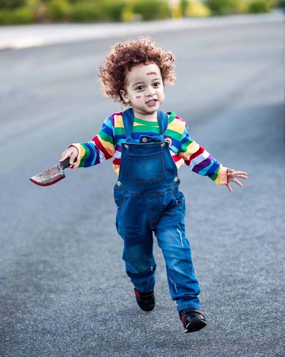 9pcs Halloween zombie makeup Fake Bloody Wound Stitch Scar Waterproof Temporary Tattoo Sticker Halloween Masquerade Prank Makeup Props - Image 6