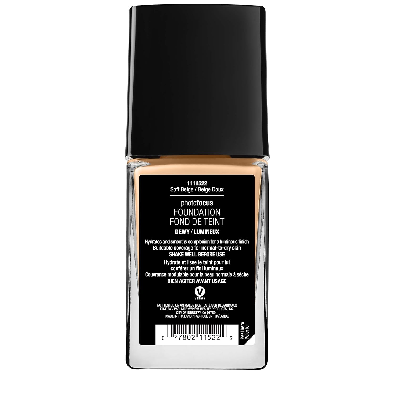 wet n wild Photo Focus Dewy Liquid Foundation Makeup, Soft Beige (Packaging May vary) - Image 3