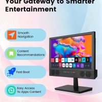 Feihe 14 Inch Small Smart TV, HD LED Flat Screen Smart Television with ATSC Tuner/HDMI/USB/AV for Kitchen, RV, Camper, Bedroom or On-The-Go Entertainment - Image 4