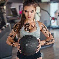 12 Sheets Large Chicano Temporary Tattoos, Cholo and Chola Temporary Tattoos, Chicana Guadalupe Gangster Fake Tattoos Day of the Dead, Día de Muertos, Tatuajes Temporales, Halloween Mexico Tattoos - Image 2