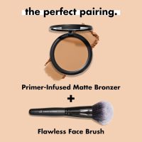 e.l.f. Primer-infused Bronzer, Long-Wear, Matte, Bold, Lightweight, Blends Easily, Contours Cheeks, Forever Sun Kissed, All-Day Wear, 0.35 Oz - Image 7