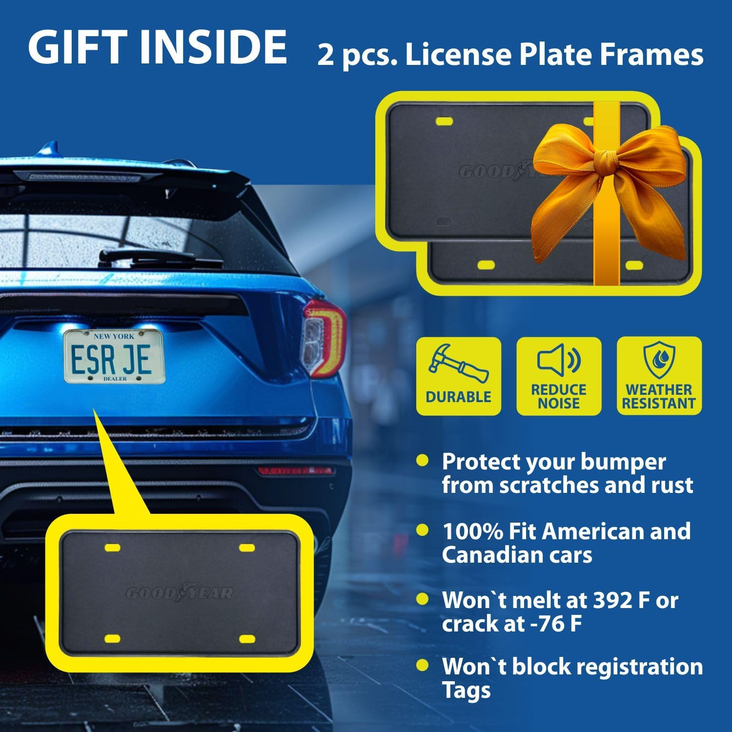Goodyear Shatterproof in-Channel Window Deflectors for Honda HR-V 2023-2025, Rain Guards, Window Visors for Cars, Vent Deflector, Car Accessories, 4 pcs - GY007978 - Image 7