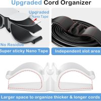 Cord Organizer for Appliances, 8 Pack Upgraded Kitchen Appliance Cord Organizer Stick On Appliance Wire Organizer Wire Wrapper for Kitchen Appliances Mixers, Coffee Maker, Pressure Cooker - Image 2
