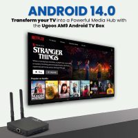 UGOOS AM9 64-Bit Android Media Player, 4K HDR TV Box with Bluetooth Remote, Amlogic S905X5 Quad-Core, 4 GB RAM, 64 GB Storage, Wi-Fi 6, Bluetooth 5.2, HDMI 2.0, Upgraded Version of AM6B Plus - Image 4