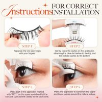 LASHVIEW Upgrade Magnetic Eyelashes with Applicator Reusable Soft Magnetic Eyelashes Natural Look No Glue Needed Lashes Kit Easy to Wear and Remove(A02) - Image 6