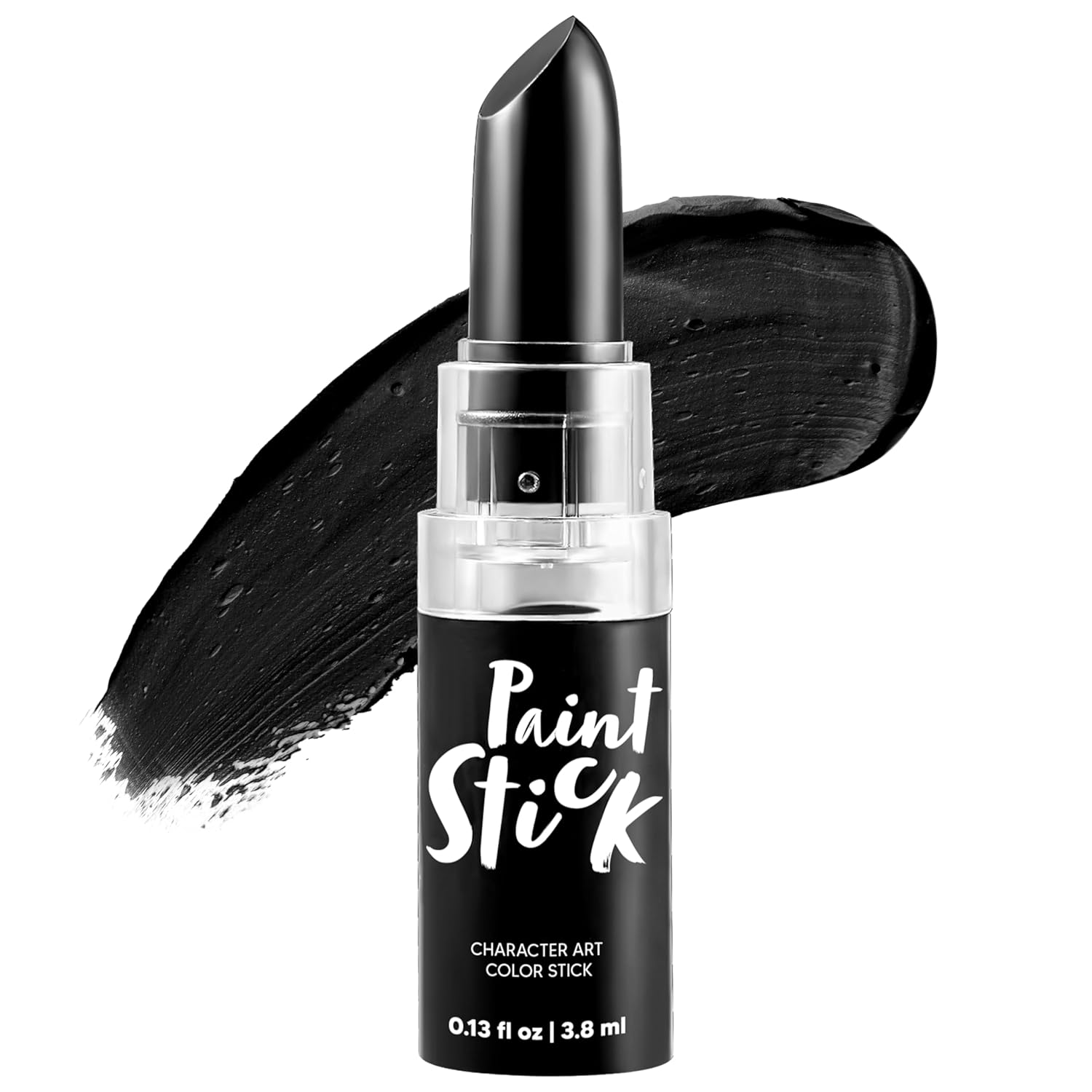 Spooktacular Creations Halloween Face Body Paint Black Lipstick for Adult, Clown SFX Foundation Cream Makeup for Sports Festival or Stage Makeup Cosplay Party Dress Up (0.13 Oz)