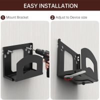 Cable Box Mount,Adjustable Wall Mount Holder for Small and Narrow Devices Like Cable Boxes,DVD Players,Modems,Streaming Media Devices and Other Media Players - Image 4