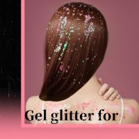 Teenitor Face Glitter, Pink Body Glitter Gel, Holographic Glitter for Face and Body, Hair, Gel Glitter Makeup for Festival Party Cheer Glitter - Image 7