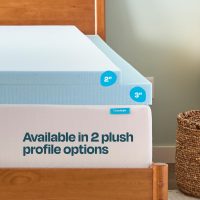 LINENSPA Memory Foam Mattress Topper - 2 Inch Gel Infused Memory Foam - Plush Feel - Cooling and Pressure Relieving - CertiPUR Certified - Dorm Room Essentials - Queen Size - Image 4