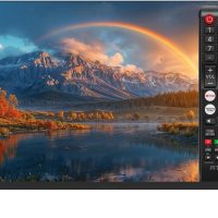 ATYME 32-inch 720p HD LED Smart TV Powered by Samsung Tizen Os,Samsung App Store Inside, Netflix,Disney+, Flat Screen 1*USB 3* HDMI 1*VGA ARC Dual Channel 8W (2024 Model) - Image 4