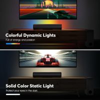 Wohome Sound Bar for Smart TV with Wired Subwoofers, 2.1 Channel Small TV Soundbar Speakers with Colorful Backlight, Home Theater Surround Sound System, Bluetooth 5.3/ Optical/AUX Connectivity - Image 4