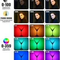 ULANZI VL49 RGB Video Lights, LED Camera Light 360° Full Color Portable Photography Lighting w 3 Cold Shoe, 2000mAh Rechargeable CRI 95+ 2500-9000K Dimmable Panel Lamp Support Magnetic Attraction - Image 3