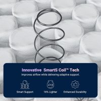 Avenco Full Size Mattress, 10 Inch Full Mattress in a Box, Medium Firm Hybrid Mattresses with Smarts™ Coil and Gel Memory Foam for Cool Night Sleep & Pressure Relief, CertiPUR-US Certified - Image 4