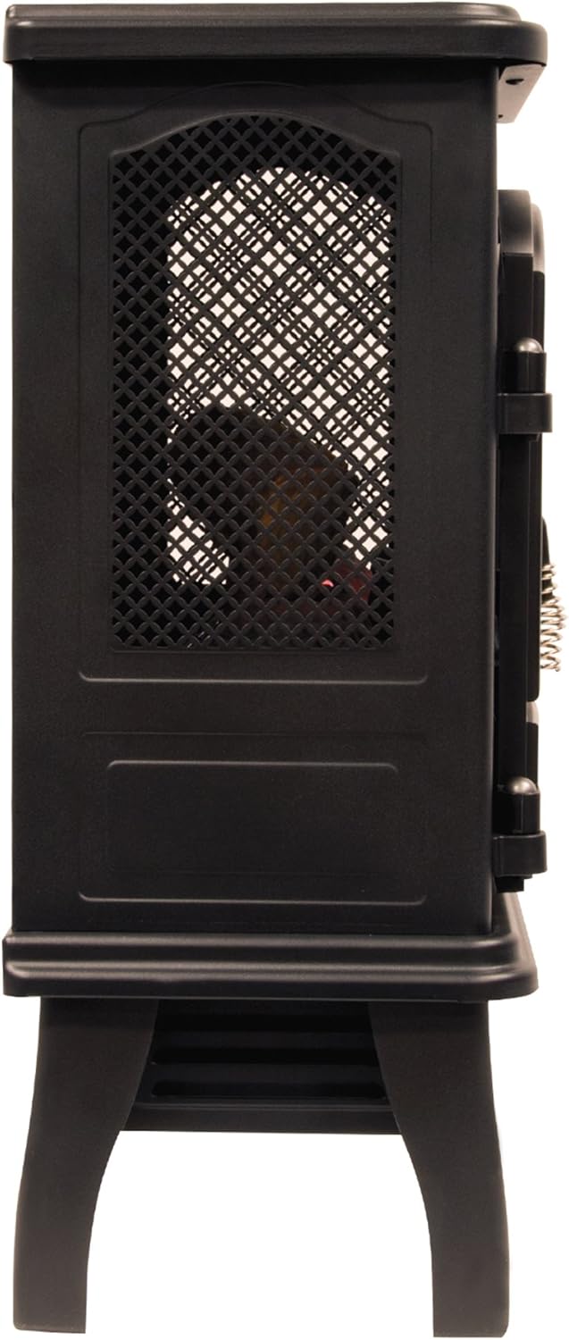 duraflame® 3D Infrared Quartz Electric Fireplace Stove Heater, Black - Image 3