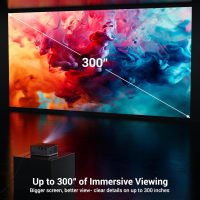 2000 ANSI 4K Full HD Projector with WiFi and Bluetooth, HAPPRUN Movie Home Theater with Auto Focus, 300'' Display for Indoor/Outdoor, Smart Proyector Compatible with Phone/TV Stick/PC/PS5 - Image 7