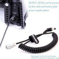 V-Mount Lock Battery Plate Power Supply Splitter Adapter with 15mm Rod Clamp + BMPCC 4K and 6K Locking DC Cable for Blackmagic Pocket Cinema Camera 4K/6K. - Image 5