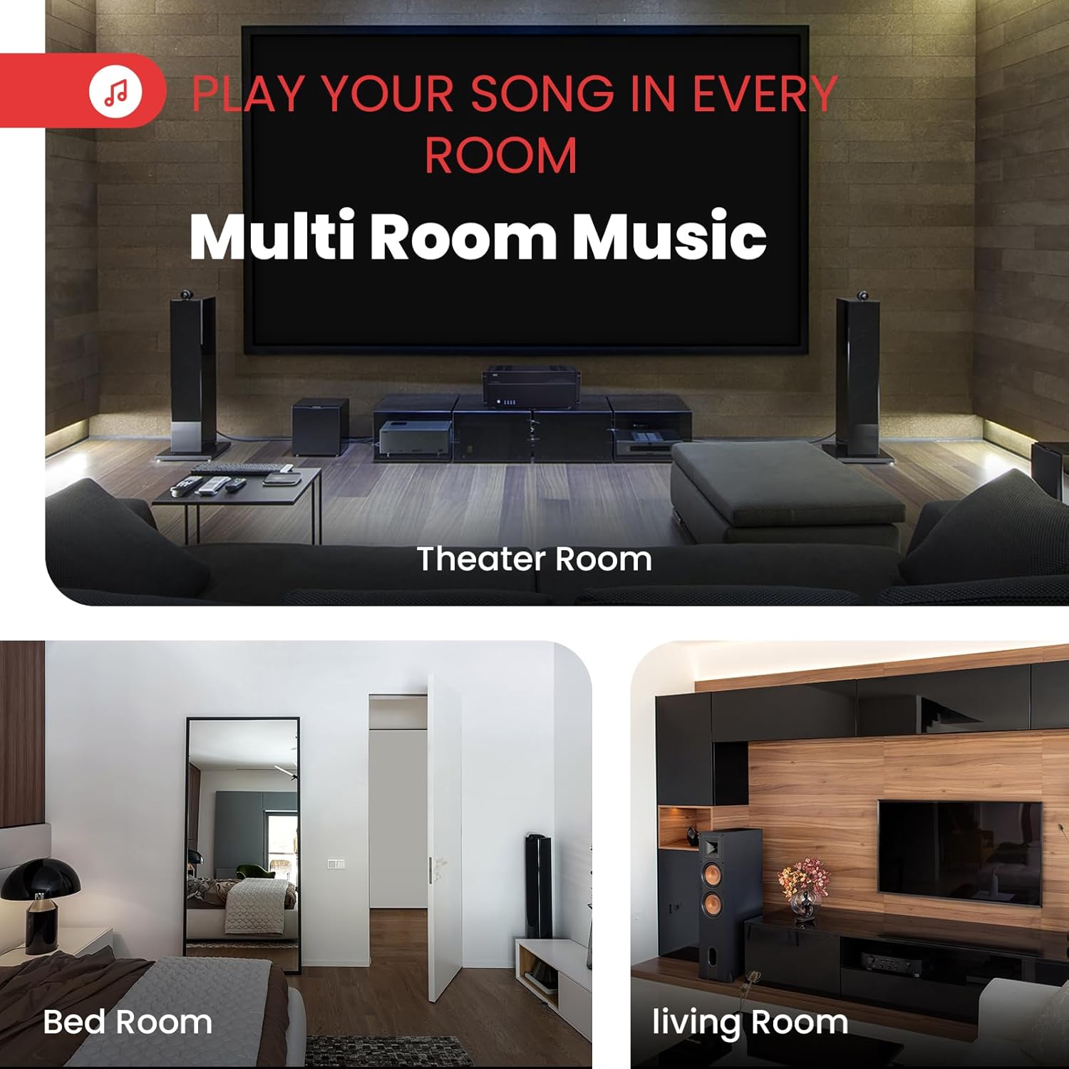 Pyle 4 Multi-Zone Stereo Amplifier - 19” Rack Mount, Powerful 8000 Watts with Speaker Selector Volume Control & LED Audio Level Display, 4-Ch. Bridgeable Switches - PT8000CH - Image 3