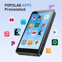 AGPTEK 96GB MP3 Player with Bluetooth and WiFi, T08X 4'' Android 14 MP4 Music Player with Spotify, Audible, APP Store, Up to 1TB, Black - Image 2