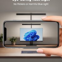 SUPERDANNY LED Desk Lamp for Office Home, Eye-Caring Desk Light with Adjustable Gooseneck, 12W Touch Control Dimmable Brightness, Architect Clamp Lamp with USB Adapter for Reading Study Workbench - Image 7
