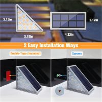 VOLISUN Solar Stair Lights 6 Pack, Solar Step Lights Outdoor Waterproof IP67, LED Outdoor Step Light,Outdoor Light Decor for Garden Stair, Deck, Front Step, Front Porch, and Patio（3000K） - Image 6